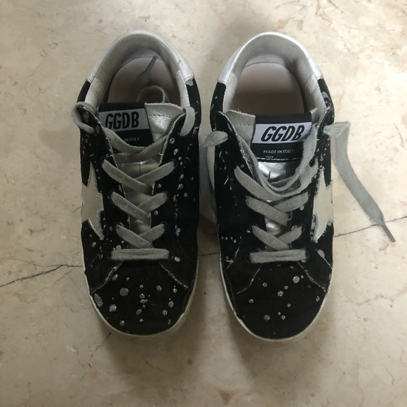 Golden Goose Black and White Kids Sneakers - Picture 4 of 5